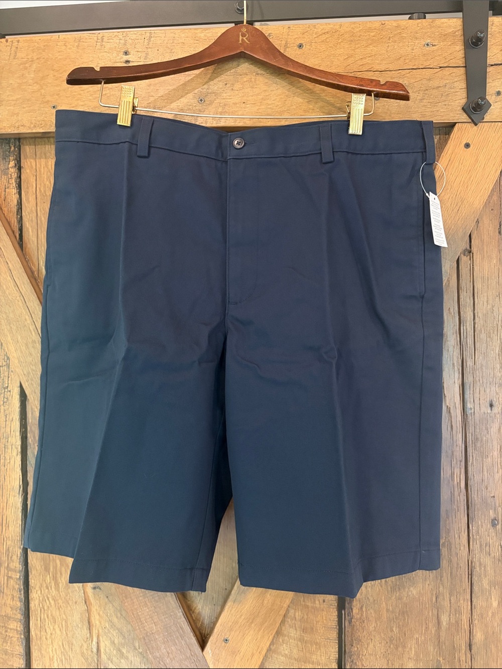 NWT Men’s Lands End Sz Regular 38 Classic Navy Chino Shorts